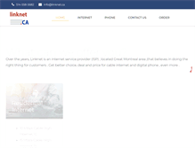 Tablet Screenshot of linknet.ca